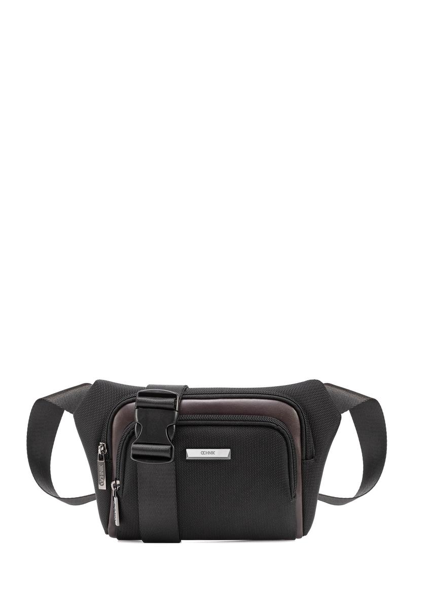 Black men's waist bag TORMN-0380-98(Z25)