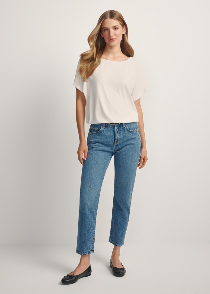 Women's dark blue denim jeans JEADT-0011-7C(W26)