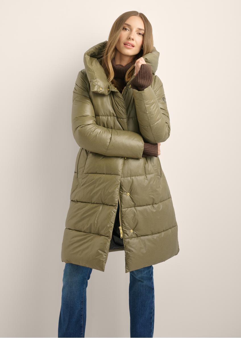 Women's olive winter jacket KURDT-0663-8E(Z26)