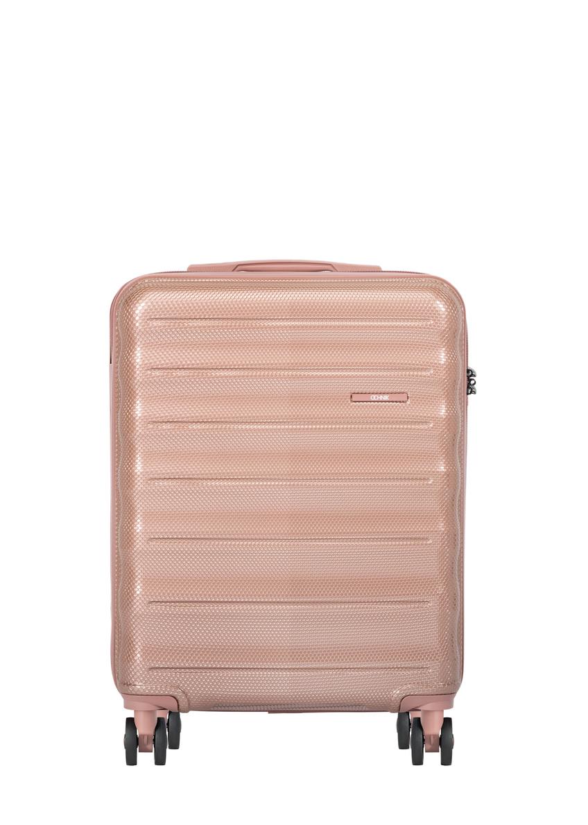 Small suitcase on wheels WALPC-0015-5B-19(W26), front view of the product on a white background.