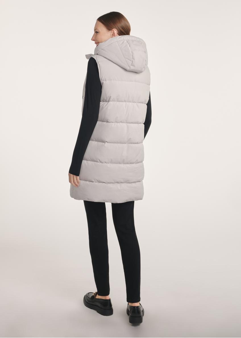 Gray long women's vest KAMDT-0034-91(Z25)
