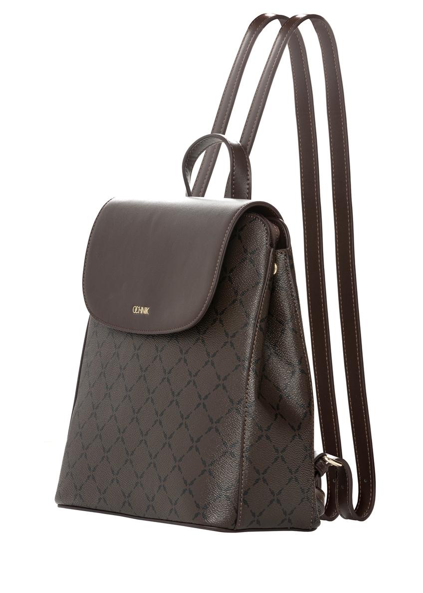 Brown backpack with monogram TOREC-1303-1P(Z26)