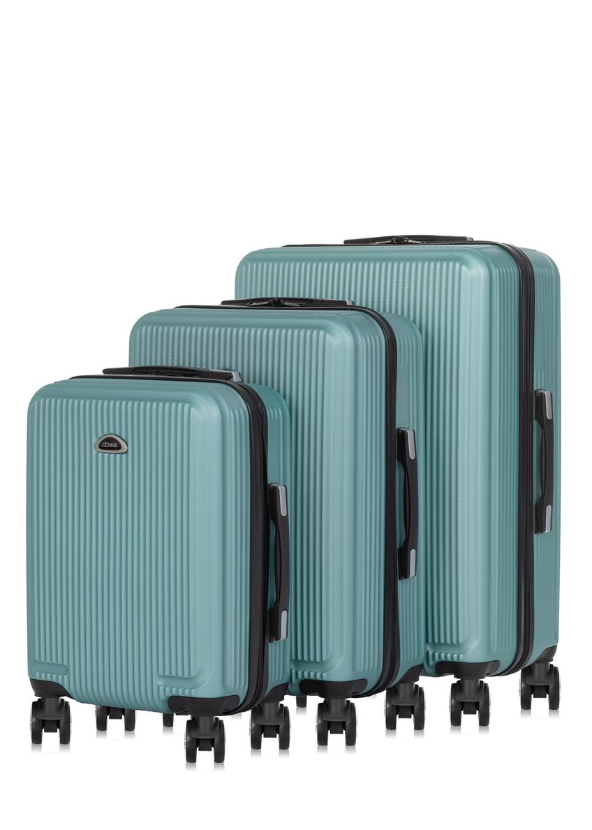 Set of suitcases on wheels 19"/24"/28" WALAB-0053-63(W24)-01