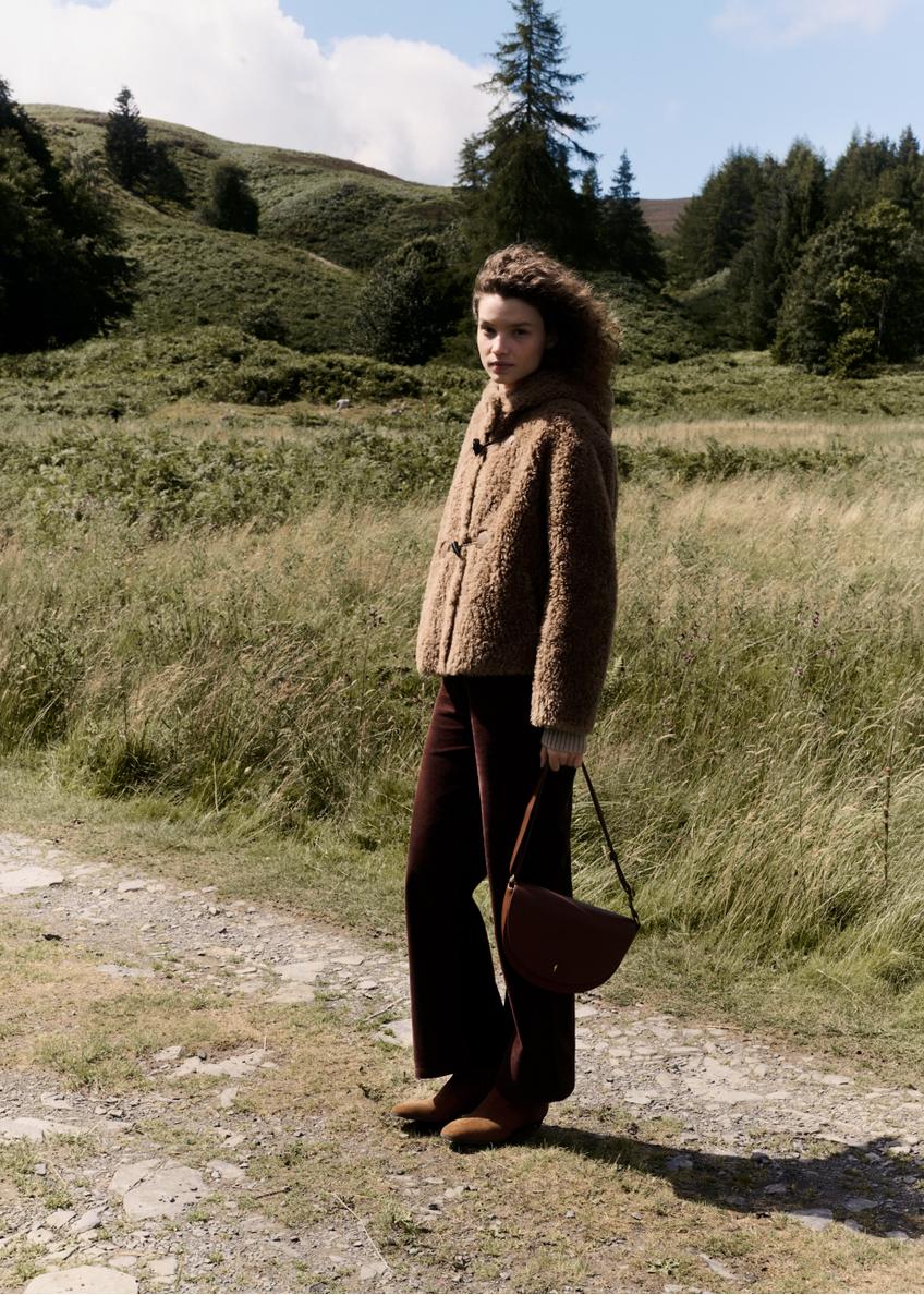 Women's wool fur coat FUTDW-0042-1D(Z26)
