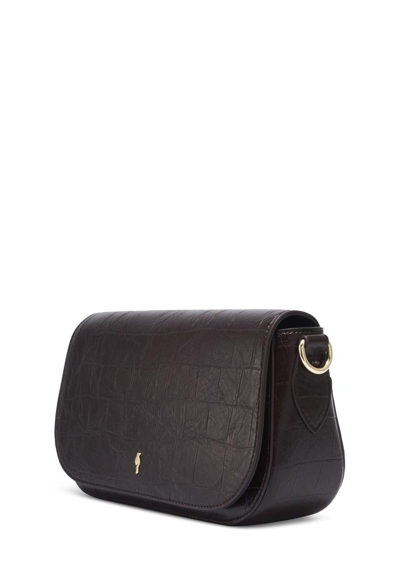 Burgundy croco women's handbag TOREC-1308-4D(Z26)