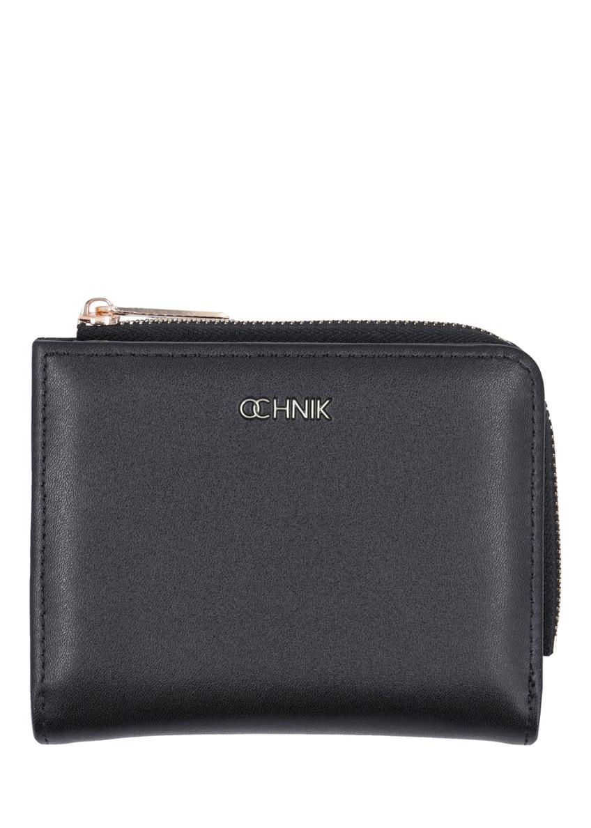 Small black women's wallet POREC-0400A-99(Z26), front view on a white background.