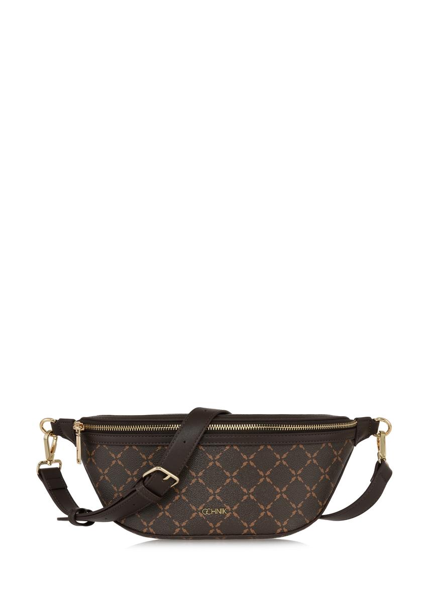 Brown kidney with monogram TOREC-0981A-89 (Z25)