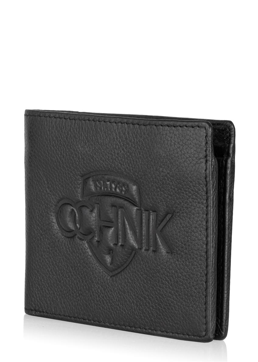 Men's leather wallet with embossing PORMS-0514A-99(W23)