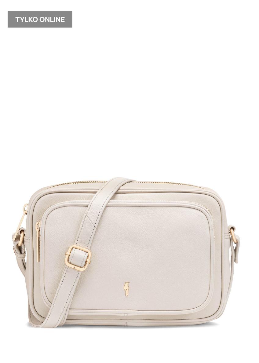 Cream leather women's handbag TORES-1088-12(W25)