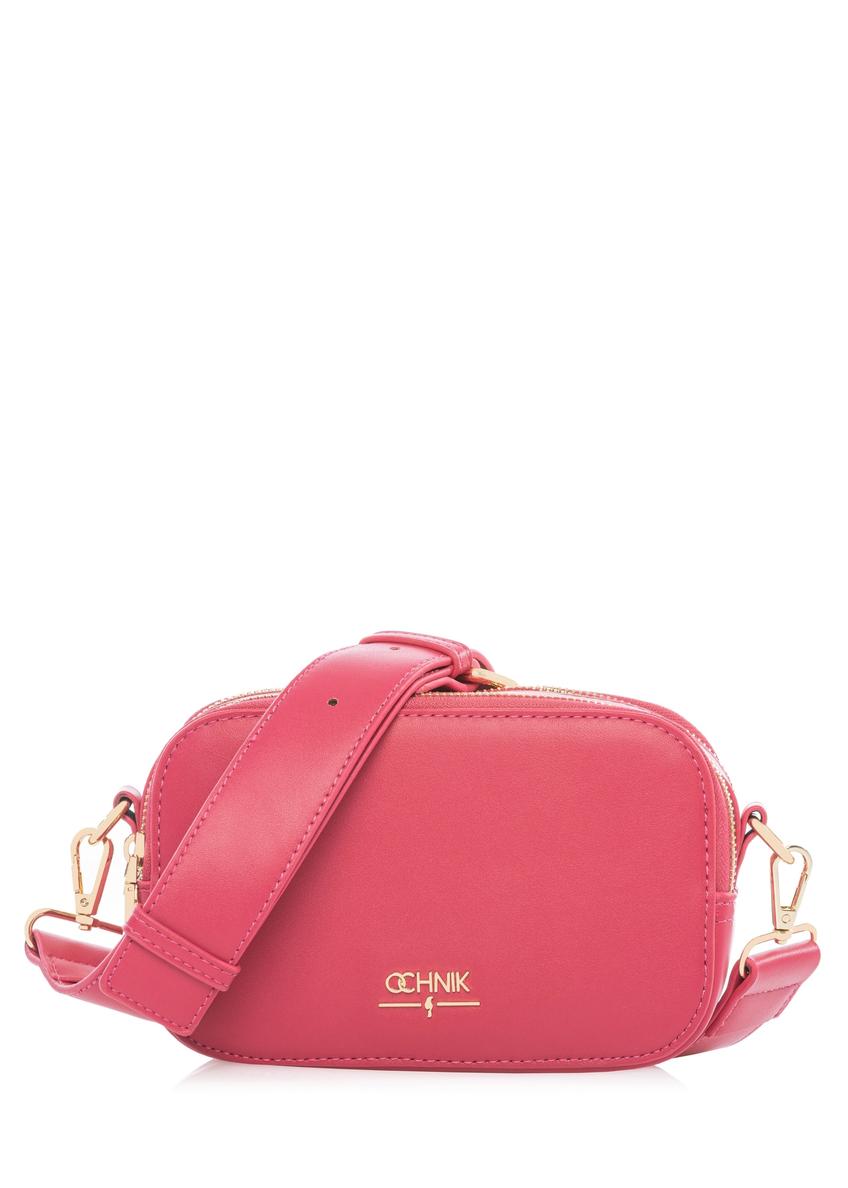 Fuchsia small women's handbag TOREC-1172-5E(W26) - front product view, on white background.