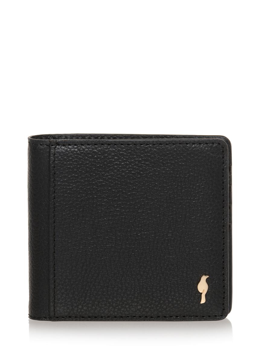Women's small black wallet PORES-0830-99(W23)-07