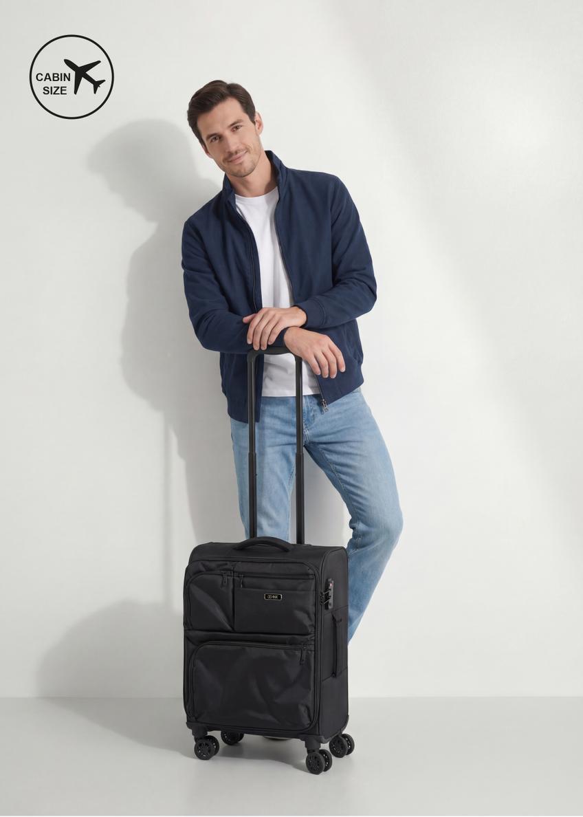 Small suitcase on wheels WALNY-0048-99-19(W26)