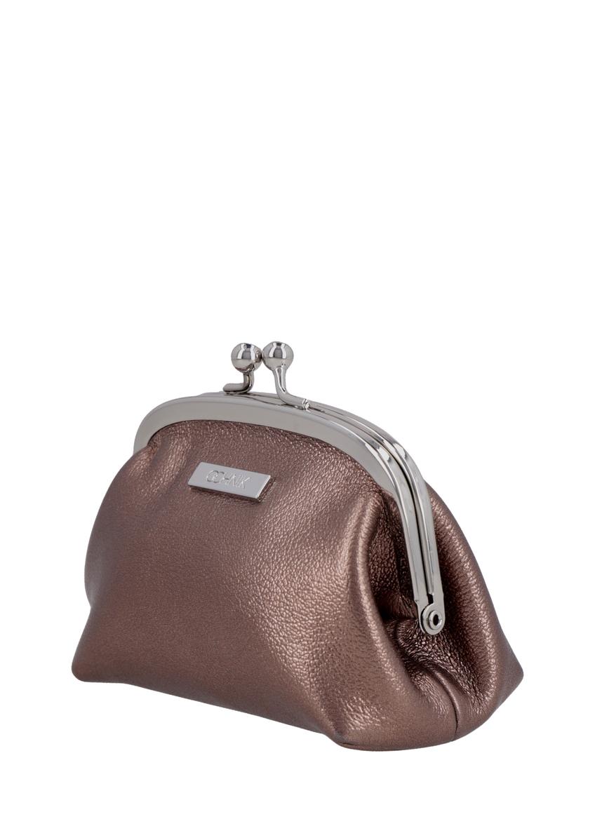 Women's brown leather coin purse PORES-1031-1G(Z26)