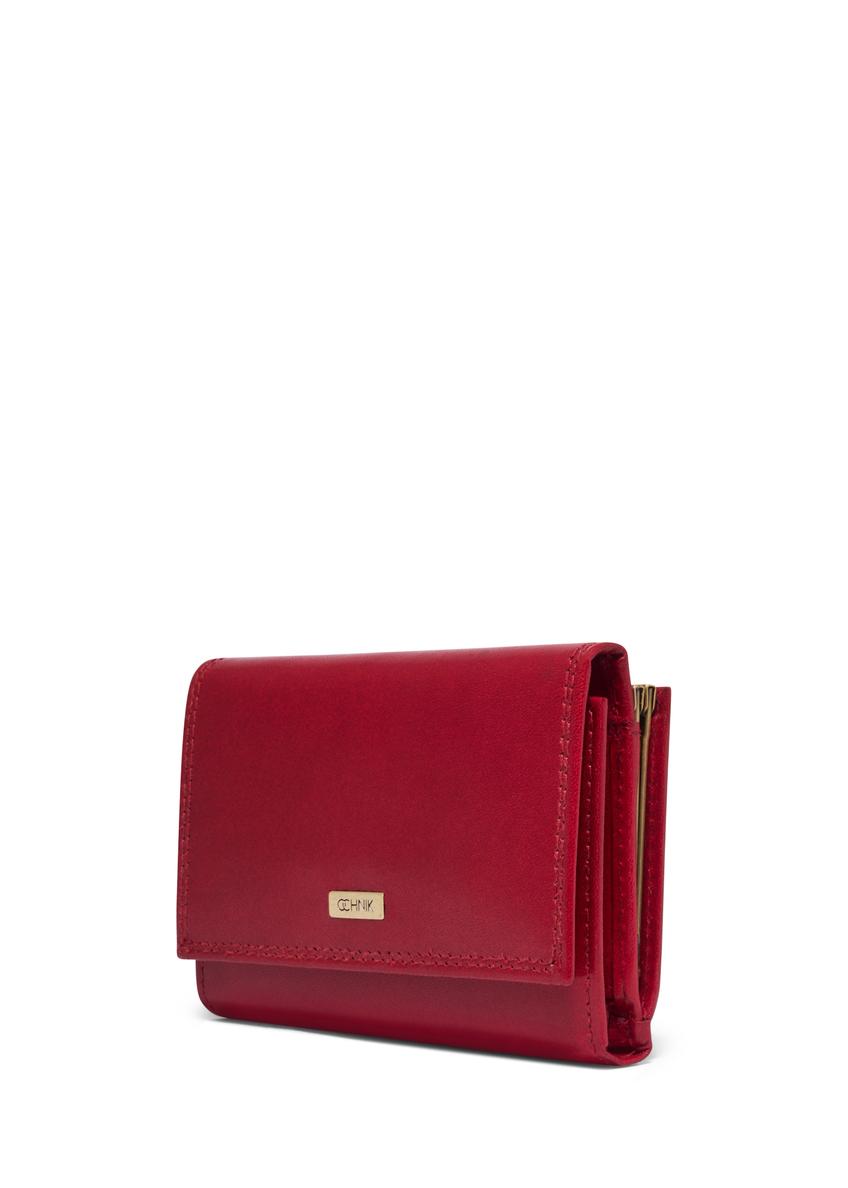 Red leather women's wallet PL-189-4B(KS)