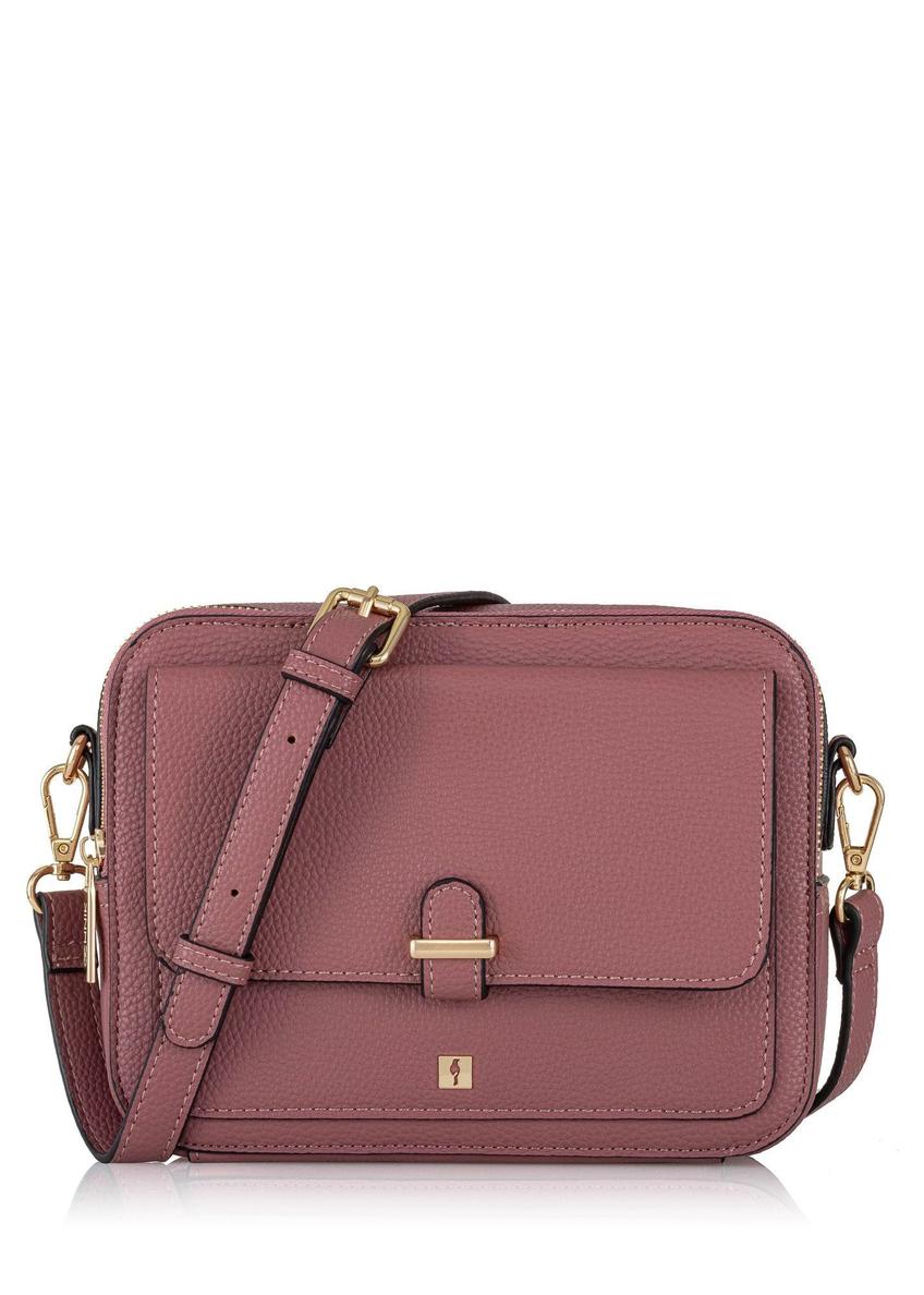 Women's dark pink messenger bag TOREC-0405-5C(Z26), front product view on white background.