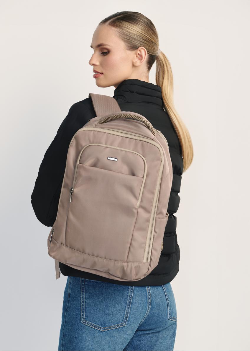 Dark beige backpack PLCMN-0014A-80(Z25)