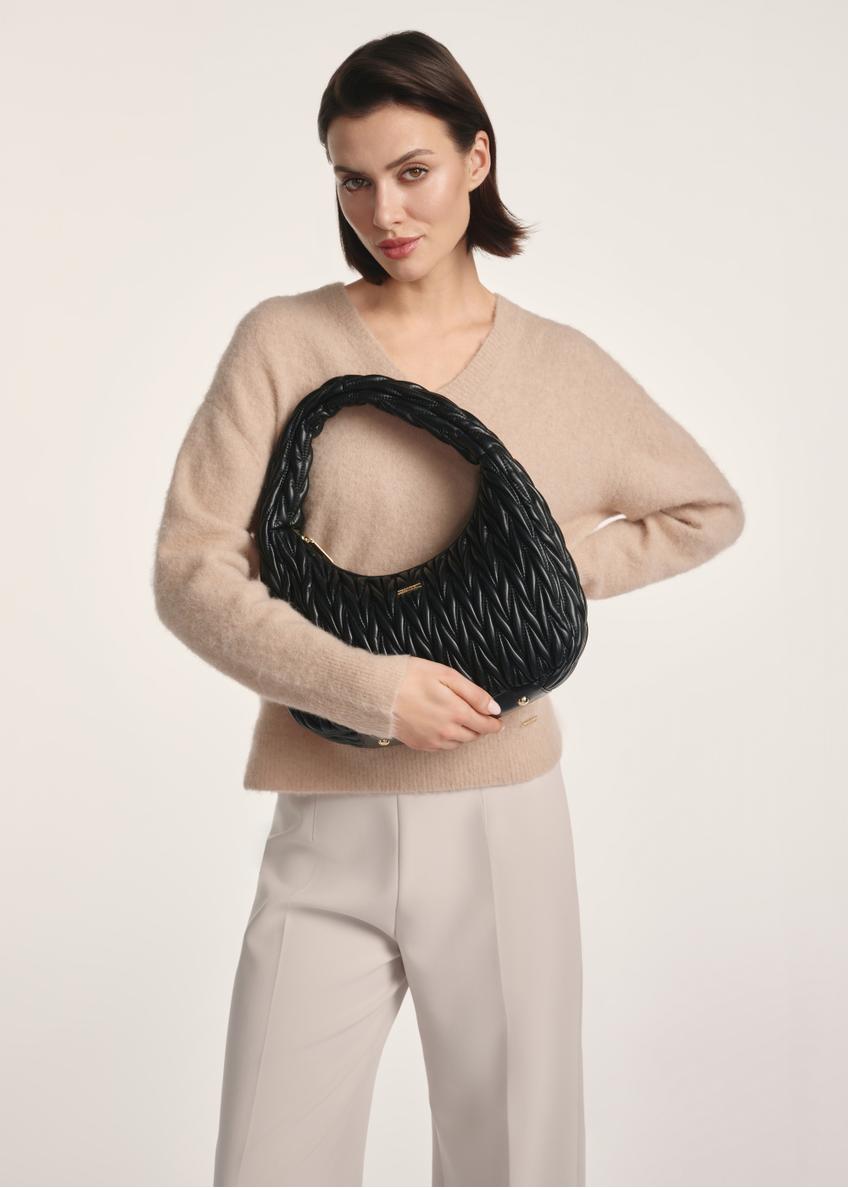 Black women's shoulder bag TOREC-1101-99(Z25)