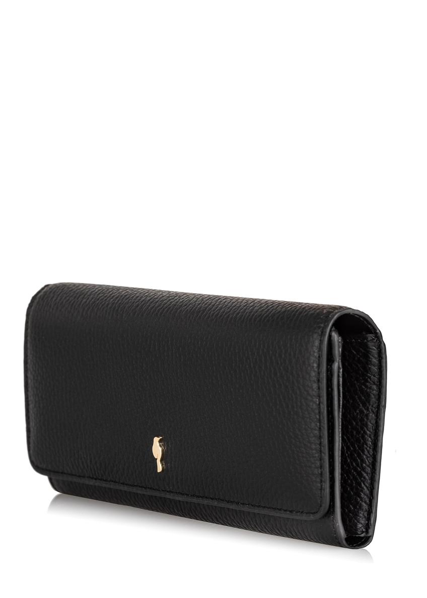 Large black leather wallet for women PORES-0893-99(Z23)