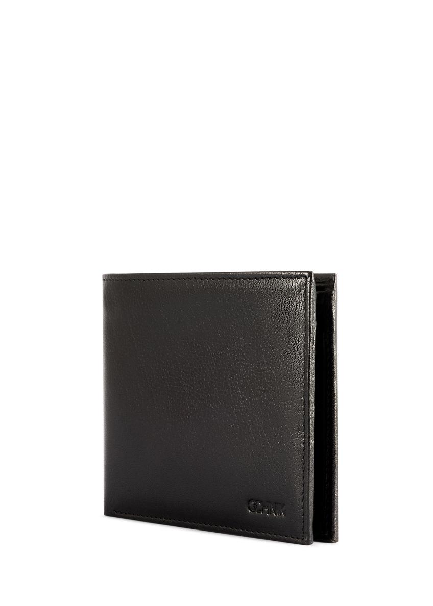 Black leather men's wallet PORMS-0675-99(W26)