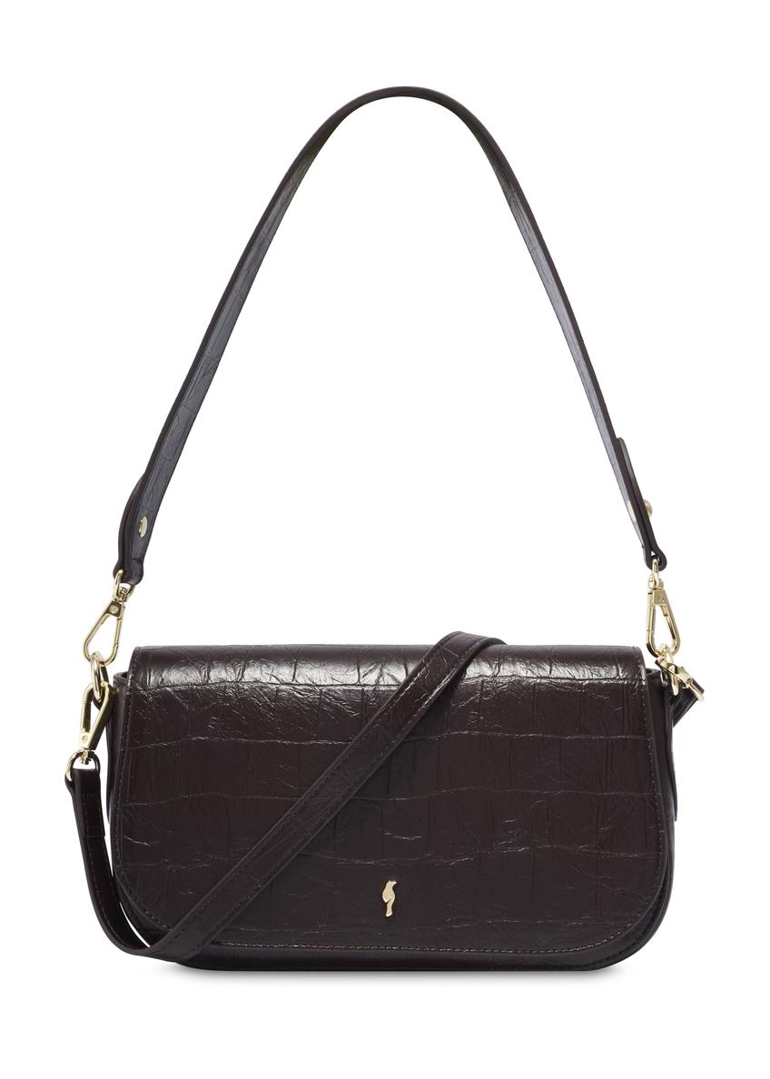 Burgundy croco women's handbag TOREC-1308-4D(Z26)