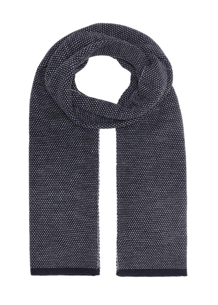 Black classic men's winter scarf SZAMT-0076-98(Z24)