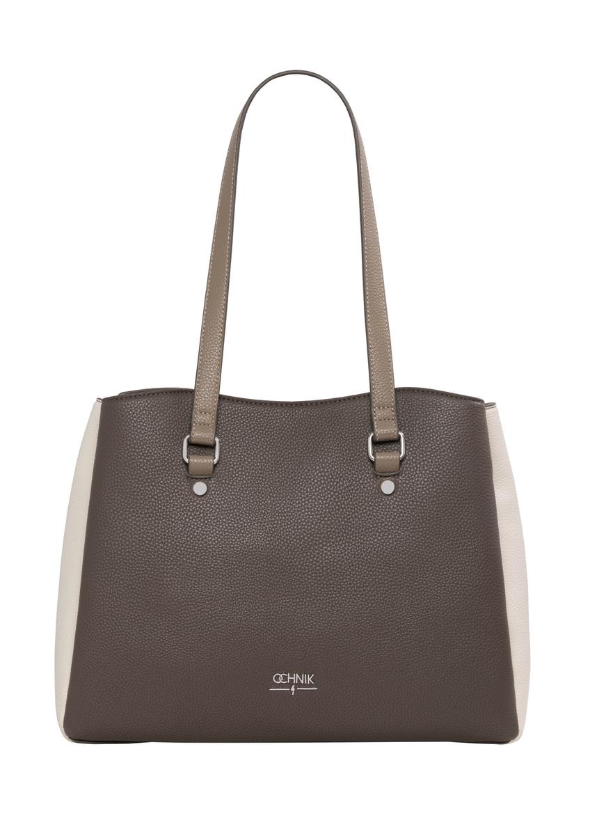 Cool beige shopper bag TOREC-1260-1K(Z26)