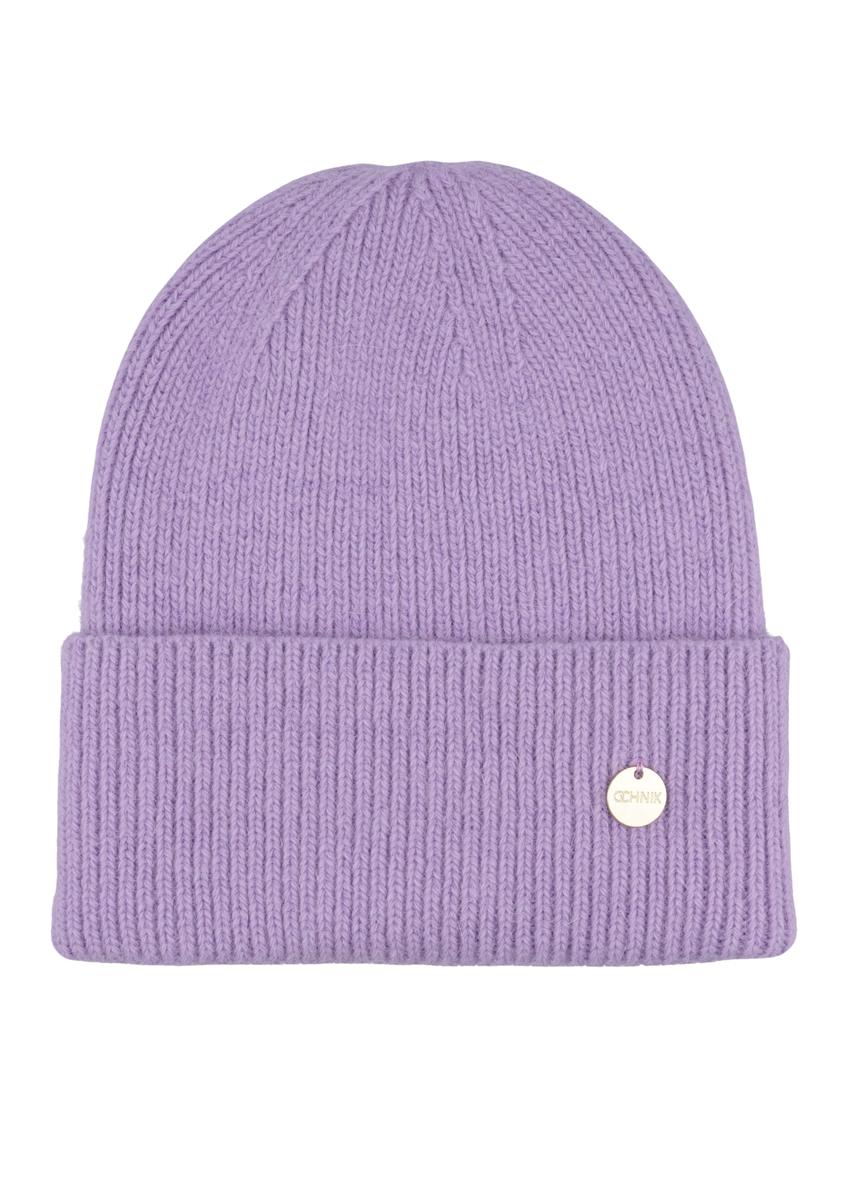 Purple women's hat CZADT-0206-6A(Z26), front product view on white background.