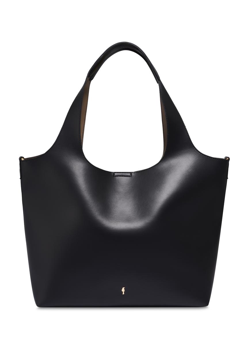 Black women's shopper bag TOREC-1259-99(Z26)