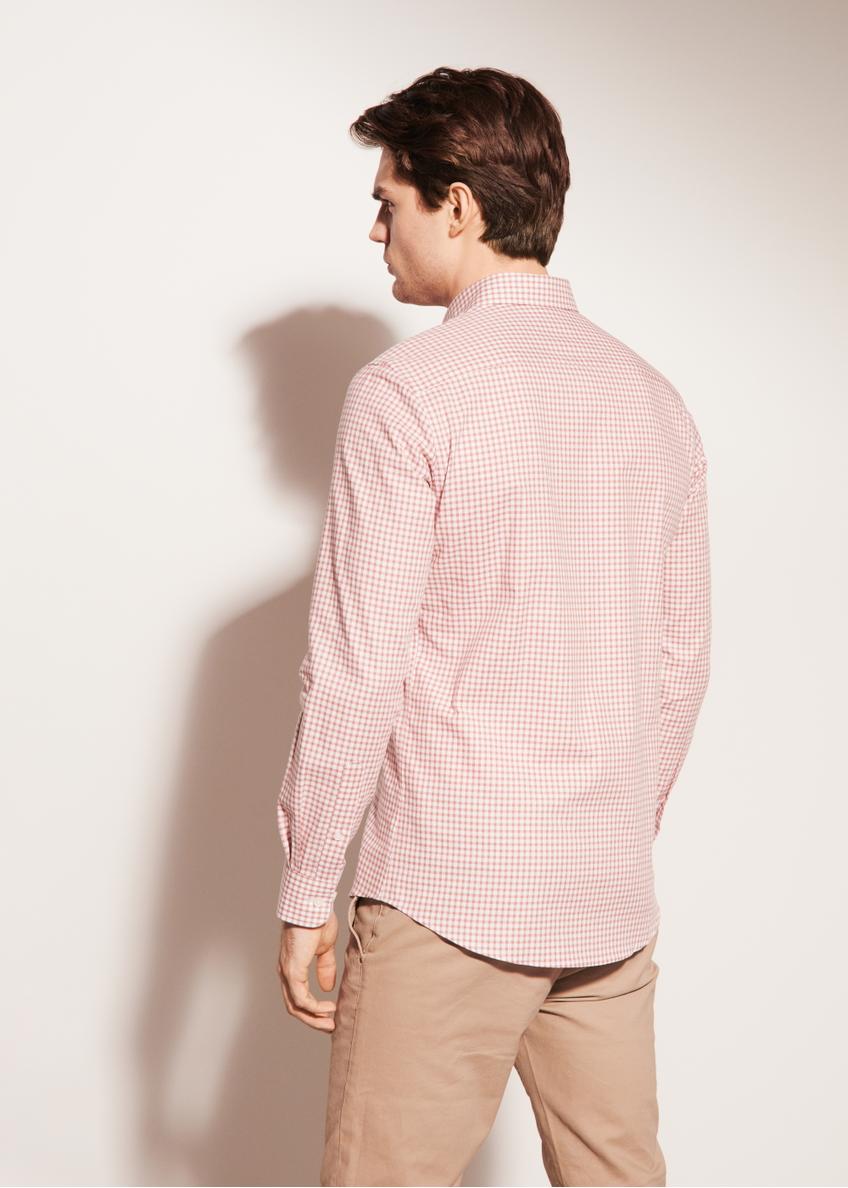 Men's fine check shirt KOSMT-0277-85(W23)