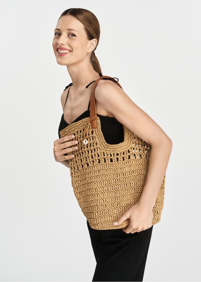 Non-stiffened woven women's handbag TOREC-1044-25(W25)