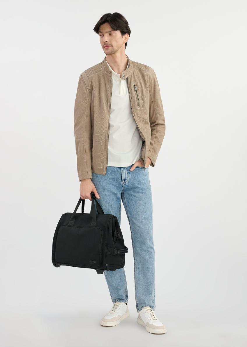 Black travel bag on wheels TORMN-0347-99(W25)