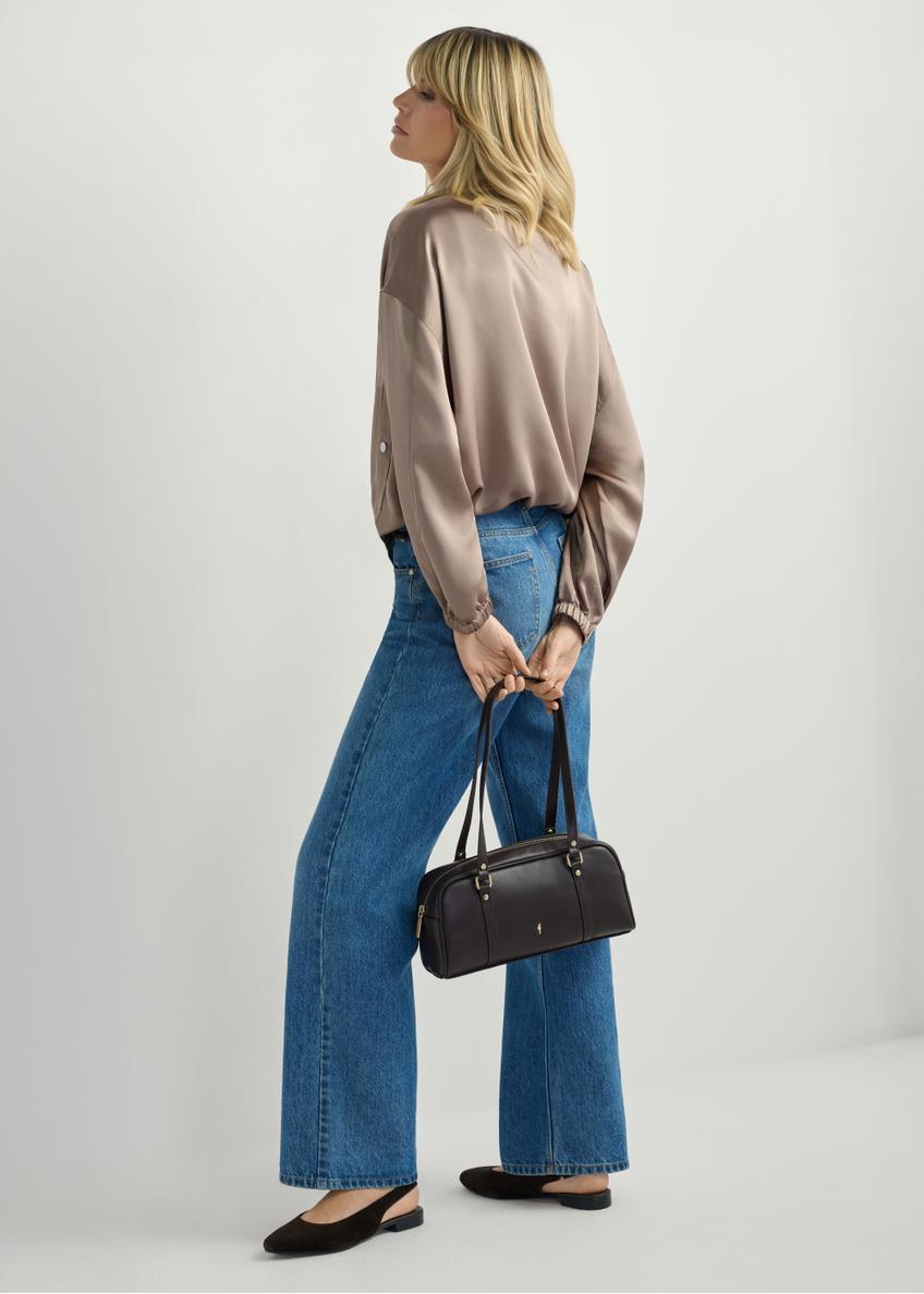 Dark brown shoulder bag TOREC-1233-1I(W26)