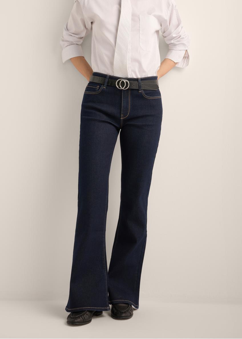 Dark navy blue women's jeans JEADT-0020-7E(Z26)