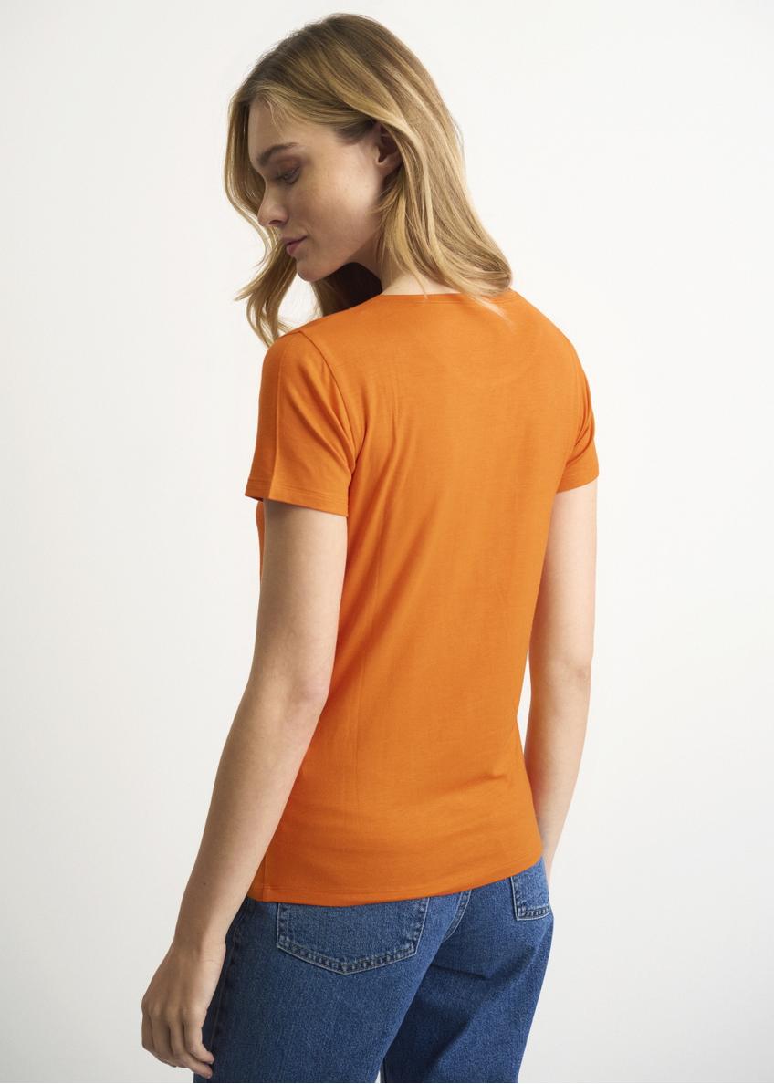 Orange Women's T-shirt with oriole TSHDT-0090-30(W22)