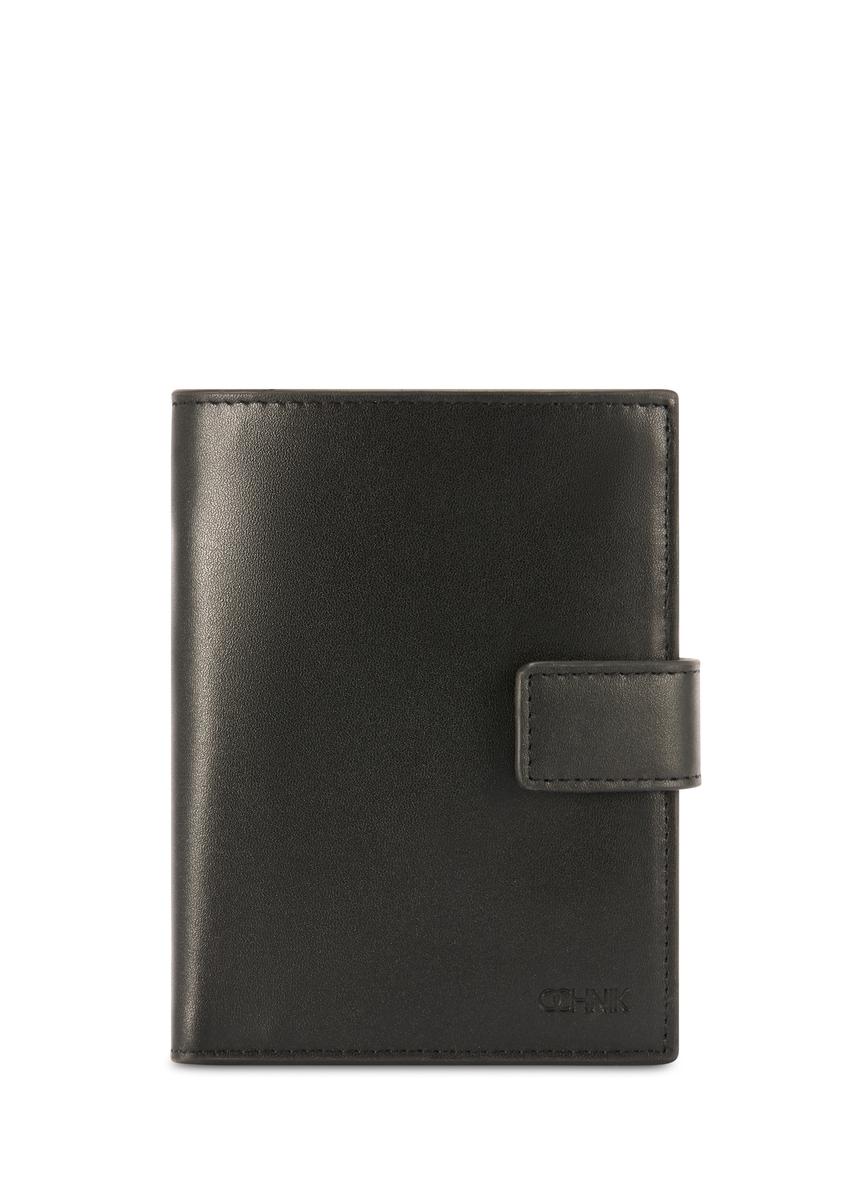 Black leather men's wallet PORMS-0656-99(Z25)