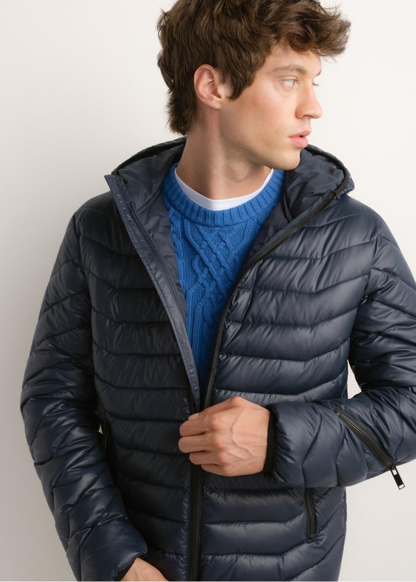 Men's navy blue jacket KURMT-0380-7E(Z26)