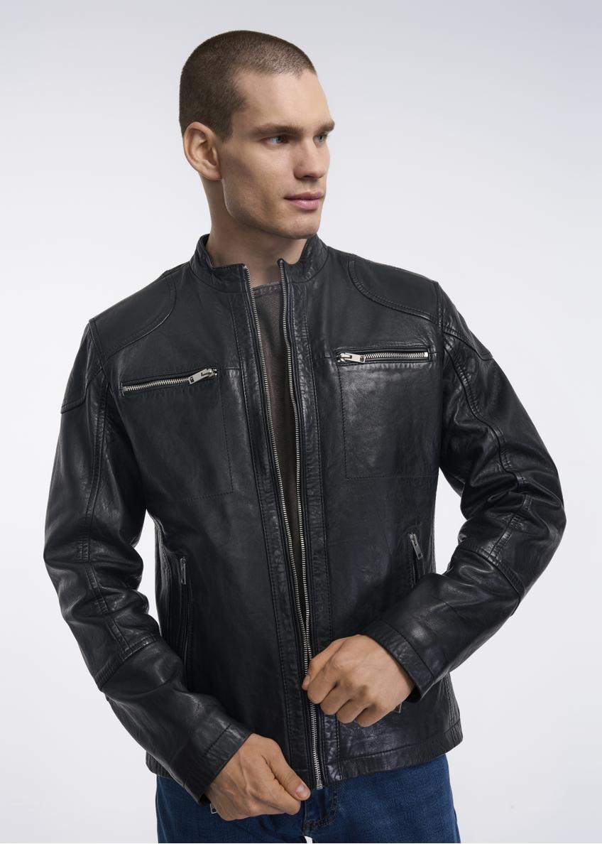 Men's leather jacket KURMS-0281-5471(Z22)-01