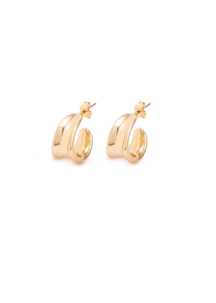 Gold-plated women's earrings KOLDB-0001-2X(Z26), product viewed at an angle against a white background.