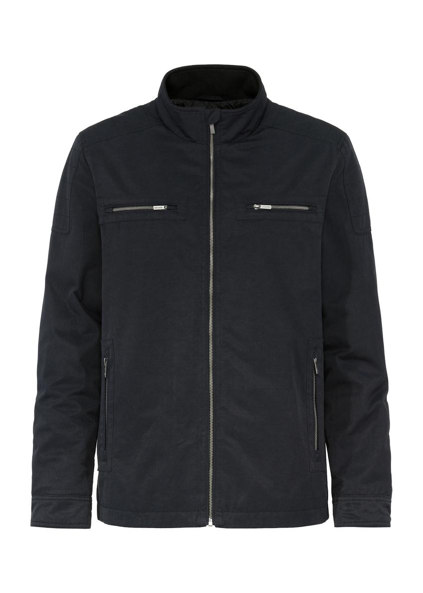 Navy blue men's transitional jacket KURMT-0384-69(Z25)