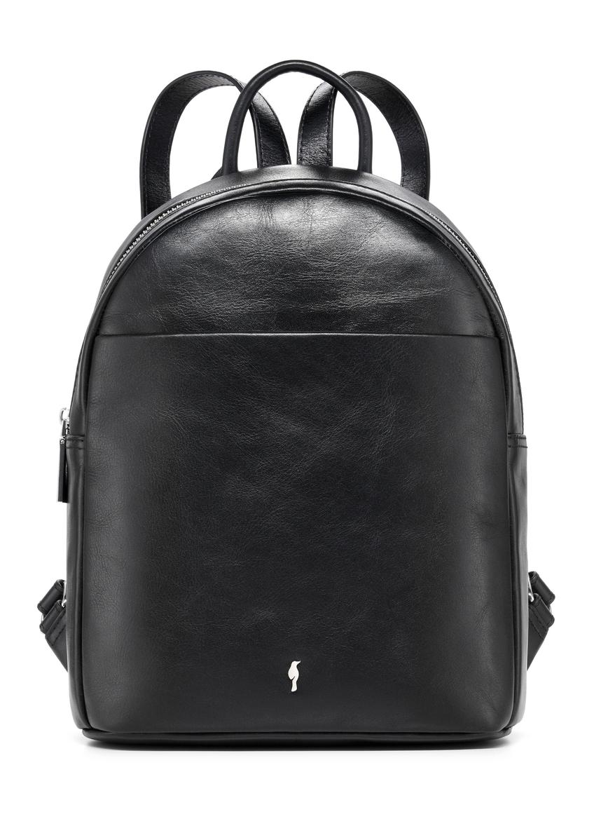 Black leather women's backpack TORES-1226-99(W26)
