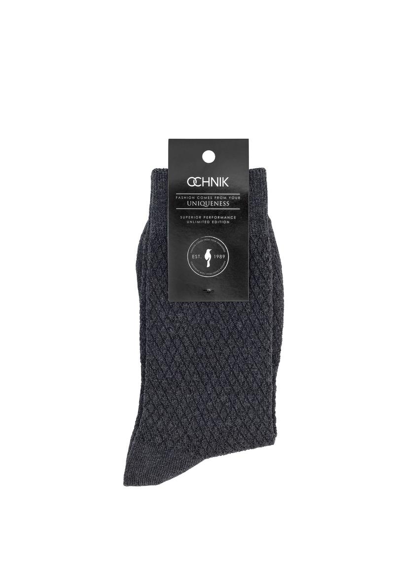 Gray long men's socks SKAMT-0193-91(Z24)