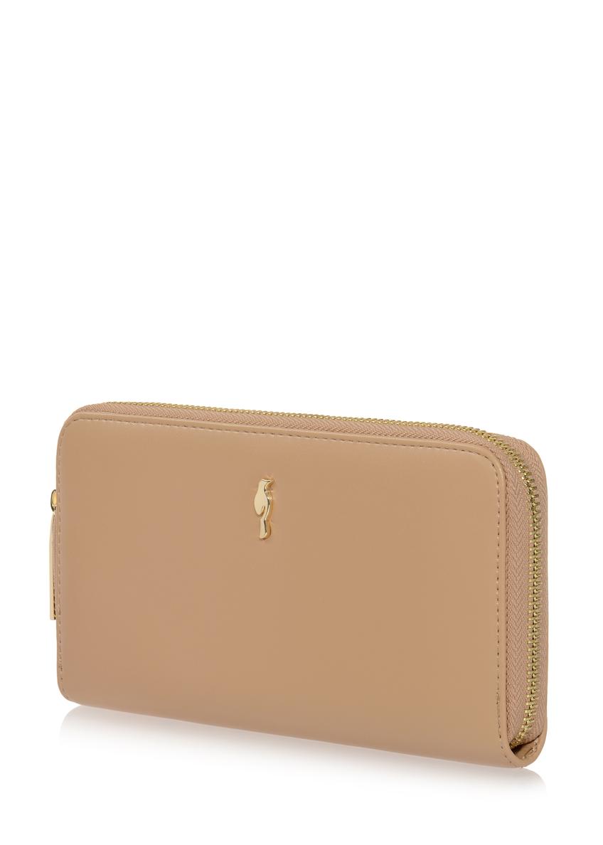 Large beige women's wallet POREC-0327-81(W23)