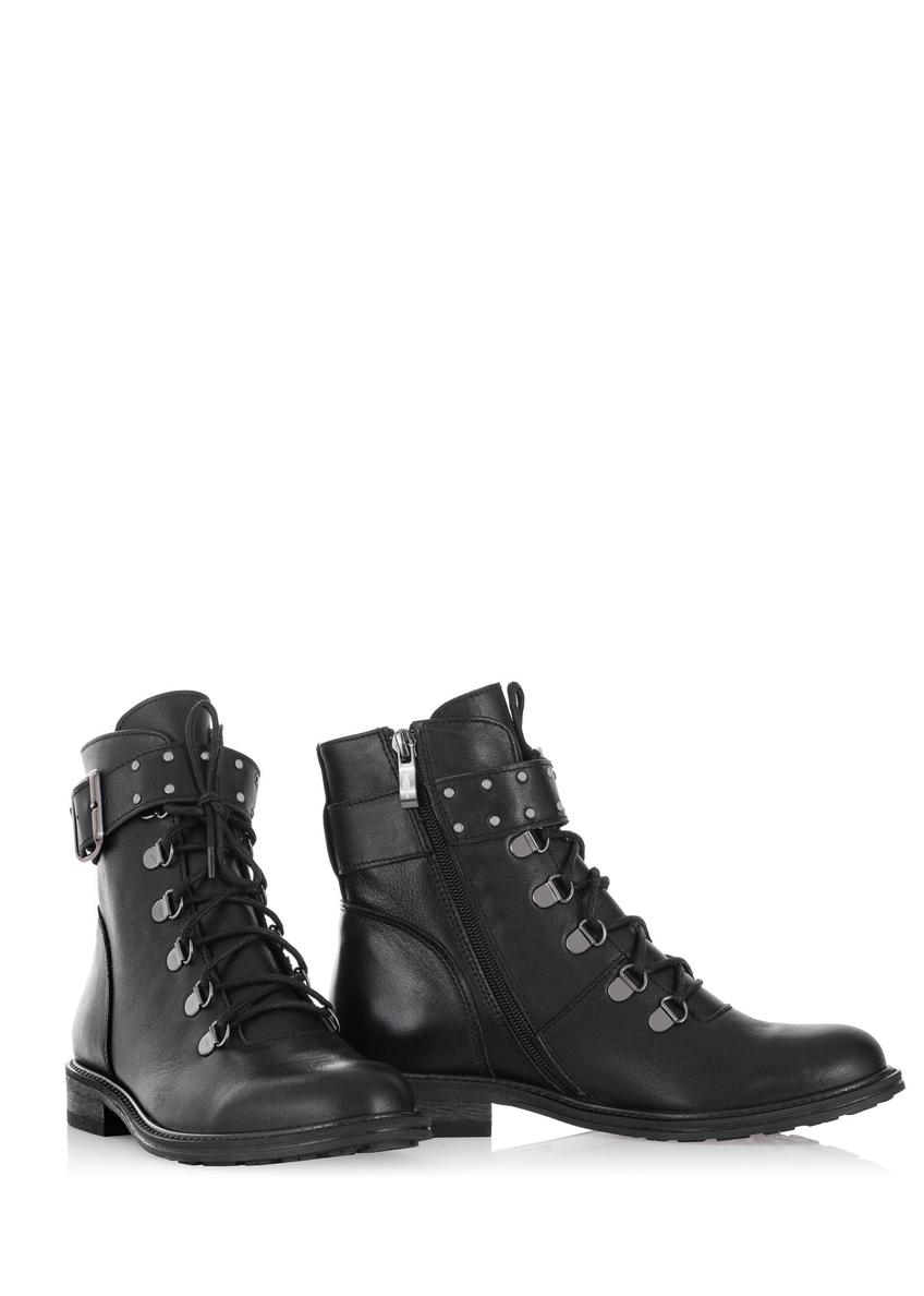 Black boots with buckle for women BUTYD-0841B-99(Z23)