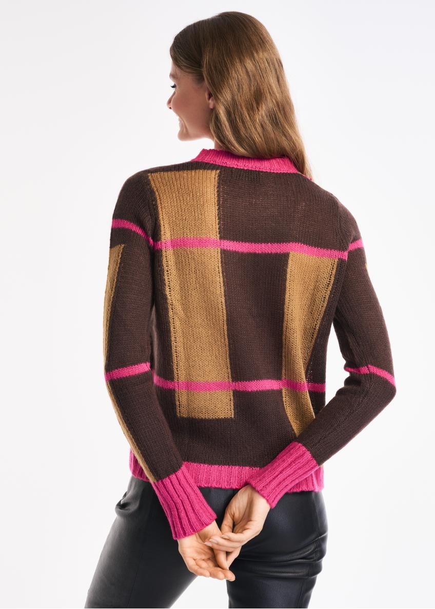 Women's sweater with decorative ribbons SWEDT-0141-89(Z22)