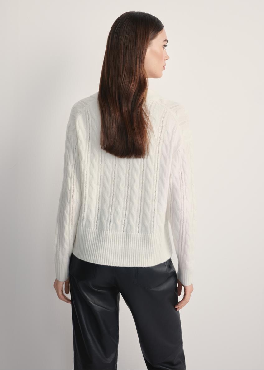 Cream women's sweater SWEDT-0254-12(Z25)