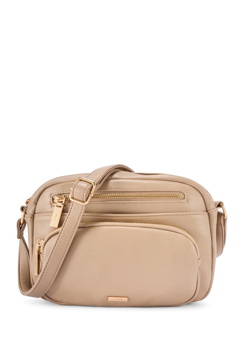 Women's shoulder bag in camel color TOREC-1123-1D(W26)