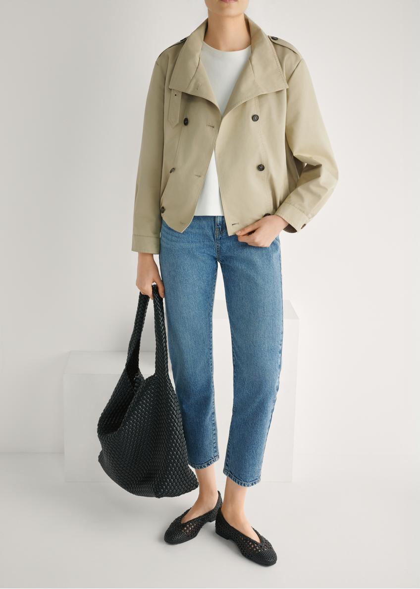 Black braided women's ballerinas BUTYD-1251-99(W26)