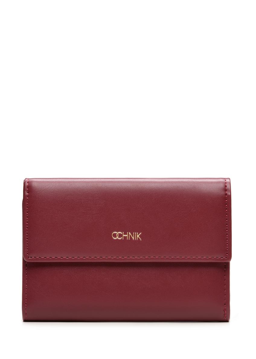 Burgundy women's wallet POREC-0426-49(Z25)