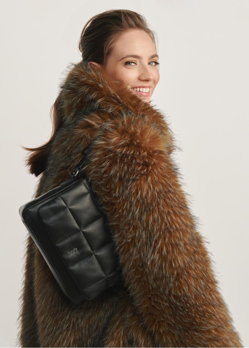 Leather handbag in black color TORES-1197-99(Z25)