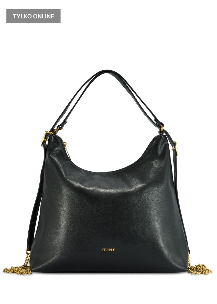 Black women's shopper bag TOREC-1083-99(Z25)